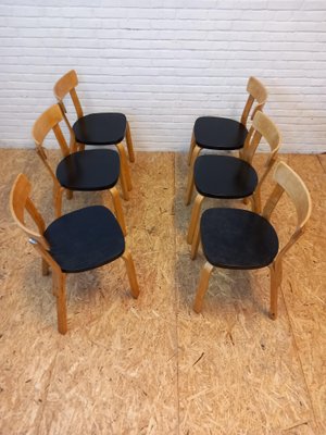 No. 69 Dining Chairs attributed to Alvar Aalto for Finmar, 1950s, Set of 6-EAW-2032328