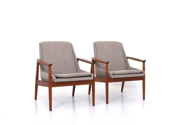 No. 810 Lounge Chairs by Arne Vodder for Slagelse Møbelværk, 1950s, Set of 2-MSP-1017664