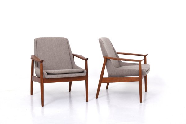 No. 810 Lounge Chairs by Arne Vodder for Slagelse Møbelværk, 1950s, Set of 2-MSP-1017664