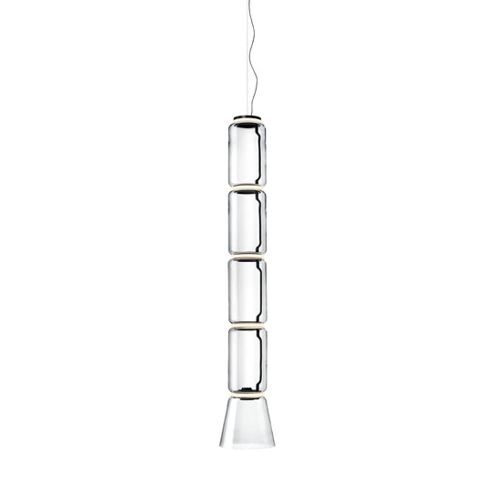 Noctambule Suspension 4 Low Cylinder Cone Lamp by Flos