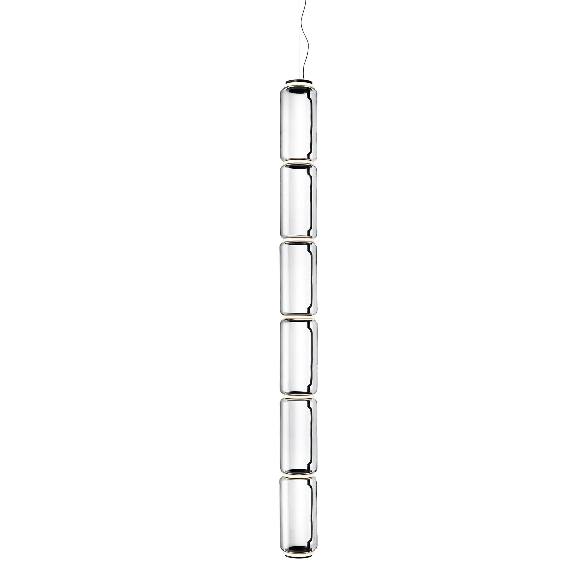 Noctambule Suspension 6 High Cylinder Lamp by Flos