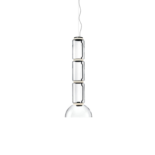 Noctambule Suspension 3 Low Cylinder Bowl Lamp by Flos