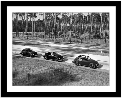 Nolte, Three Models of the Volkswagen Beetle Driving, Germany, 1938/2021, Photograph-DYV-1133323