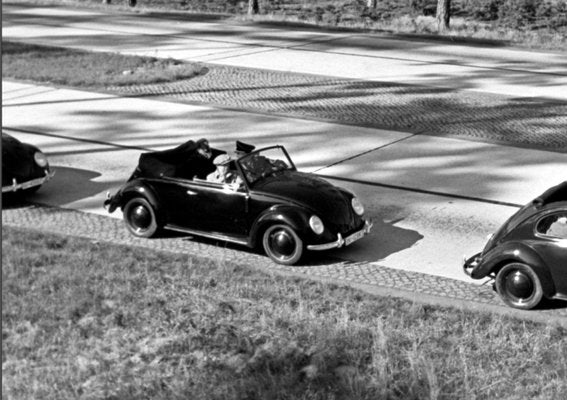 Nolte, Three Models of the Volkswagen Beetle Driving, Germany, 1938/2021, Photograph-DYV-1133323