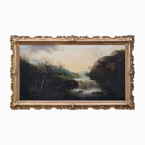 Nordic School Artist, Landscape, Early 19th Century, Oil on Canvas, Framed-BEW-2042859