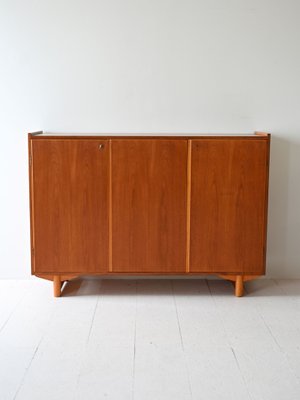 Nordic Teak Highboard, 1960s-QWP-2042078