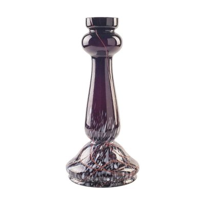 Northern European Violet Glass Candleholder, 1970s-ZCI-752473