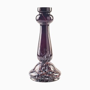 Northern European Violet Glass Candleholder, 1970s-ZCI-752473