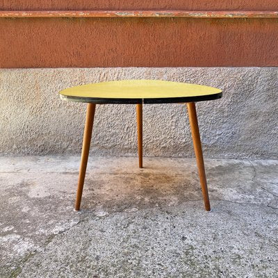 Northern European Yellow Coffee Table with Original Solid Beech Legs, 1960s-GDD-1097268