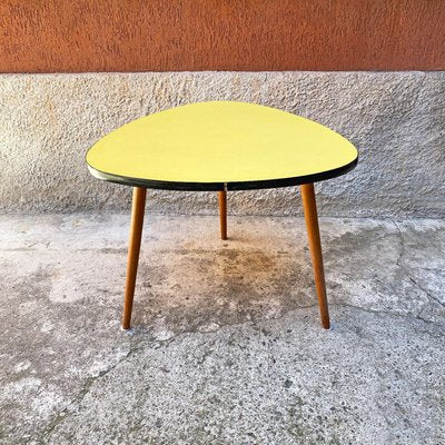 Northern European Yellow Coffee Table with Original Solid Beech Legs, 1960s-GDD-1097268