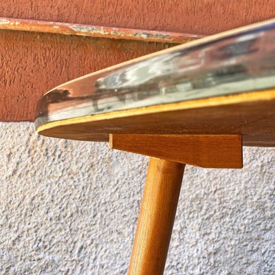 Northern European Yellow Coffee Table with Original Solid Beech Legs, 1960s-GDD-1097268