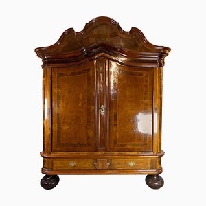 Northern German Baroque Cabinet in Walnut and Oak, 1730s-UY-842799