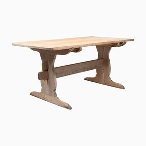 Northern Swedish Genuine Country Dining Trestle Table-MJF-1433265