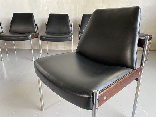 Norwegian 3001 Chairs by Sven Ivar Dysthe for Dokka Møbler, 1960, Set of 6-FQ-1318849