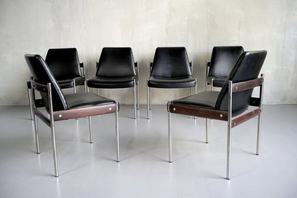 Norwegian 3001 Chairs by Sven Ivar Dysthe for Dokka Møbler, 1960, Set of 6-FQ-1318849