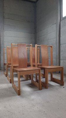 Norwegian Church Chairs, 1950s, Set of 6-GO-1760280