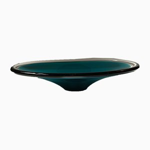 Norwegian Modern Art Glass Dish by Willy Johansson for Hadeland, 1960s-LCR-669026