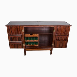 Norwegian Rolling and Extendable Bar in Rosewood by Torbjørn Afdal for Bruksbo, 1960s-EMB-2026743