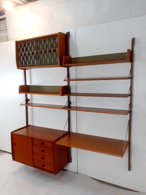 Norwegian Teakwood Wall-Unit by John Texmon for Blindheim Furniture Factory, 1960s-EYI-1140306