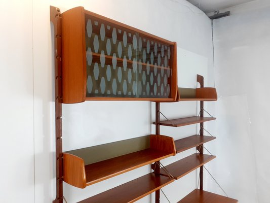 Norwegian Teakwood Wall-Unit by John Texmon for Blindheim Furniture Factory, 1960s-EYI-1140306