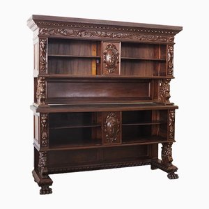 Notary Shelving Cabinet, 1920s, Set of 2-KNM-882973