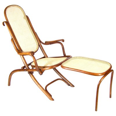 Nr.1 Folding Chair With Arms and Legrest from Thonet, 1880s-TZ-1232020