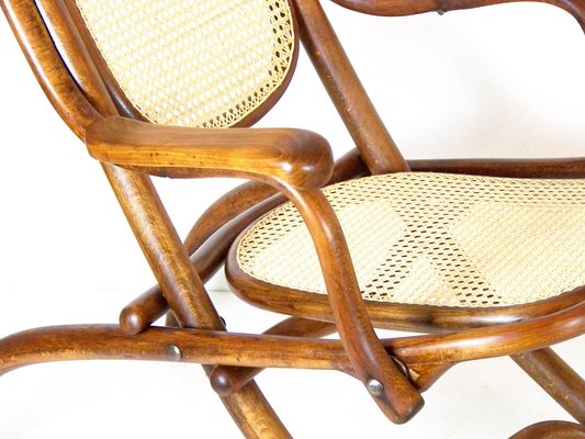 Nr.1 Folding Chair With Arms and Legrest from Thonet, 1880s-TZ-1232020