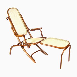 Nr.1 Folding Chair With Arms and Legrest from Thonet, 1880s-TZ-1232020