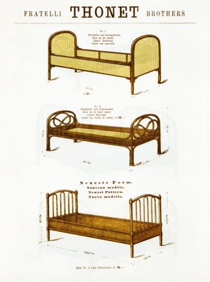 Nr. 2 Beds from Thonet, 1879, Set of 2-TZ-653260