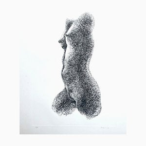 Nude Profile - Original Etching by Giacomo Porzano - 1972 1972-ZCI-760341