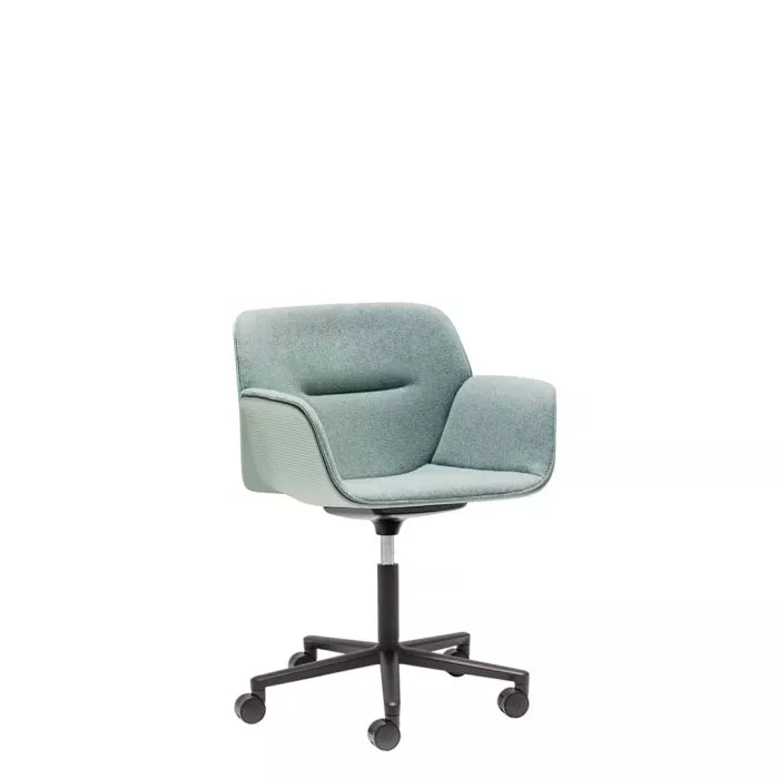 Nuez So2740 - Height-Adjustable Office Chair With Castors With 5-Spoke Base by Andreu World