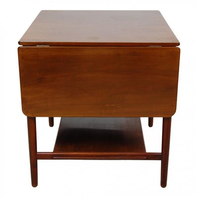 Nutwood Sewing Table by Hans Wegner for Andreas Tuck, 1980s-MTD-1440460