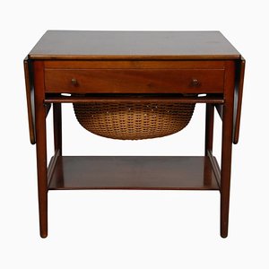 Nutwood Sewing Table by Hans Wegner for Andreas Tuck, 1980s-MTD-1440460