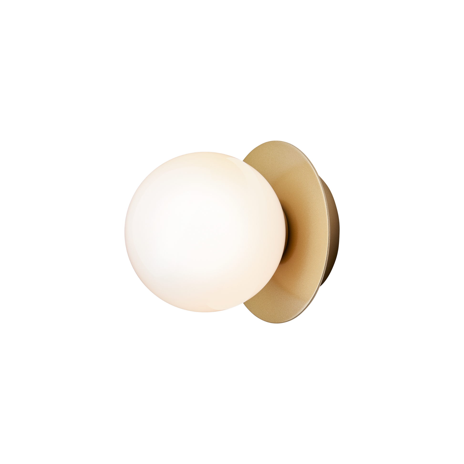 Liila 1 Wall/ Ceiling Light Small by Nuura #Gold / Opal