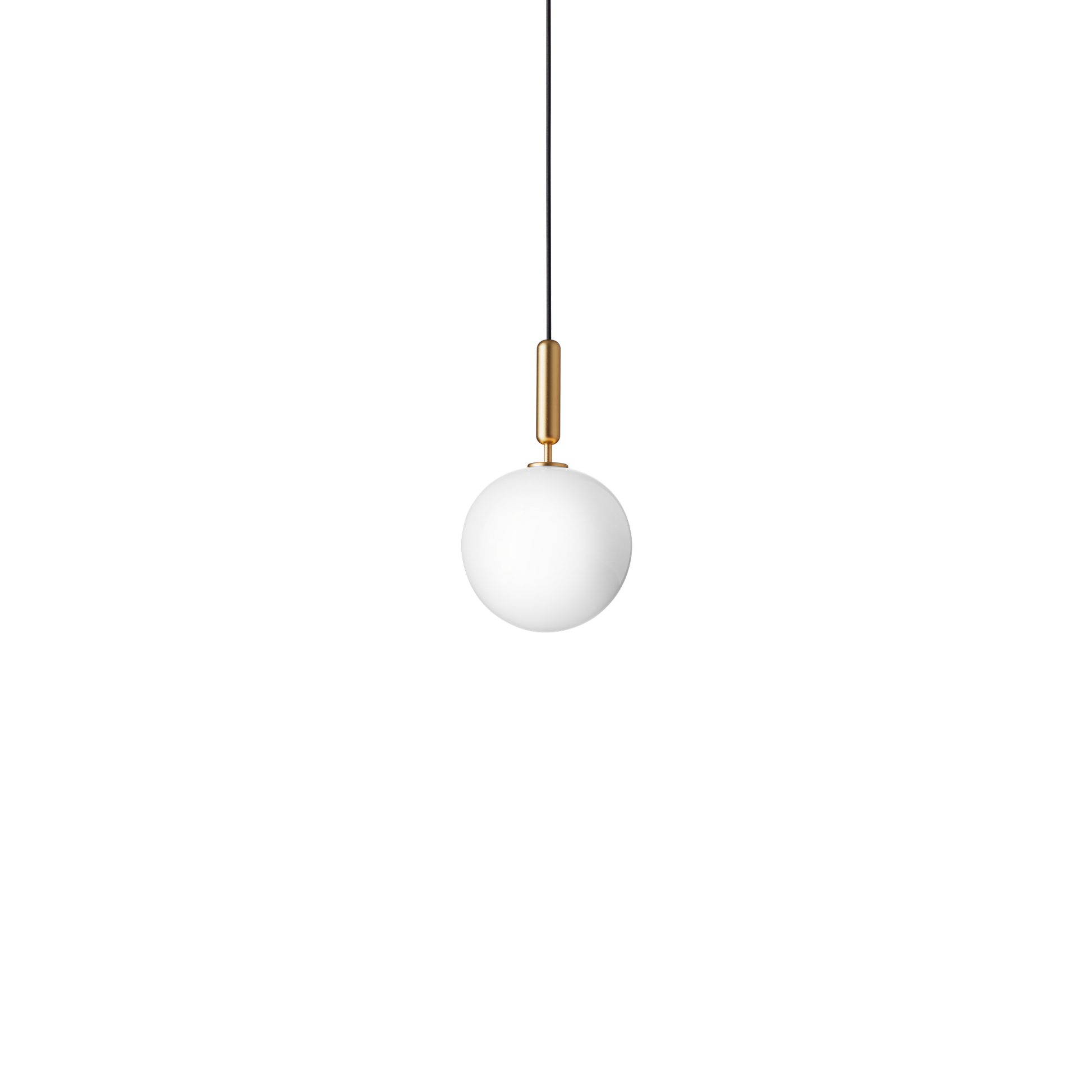 Miira 1 Pendant Lamp Large by Nuura #Brass & Opal White