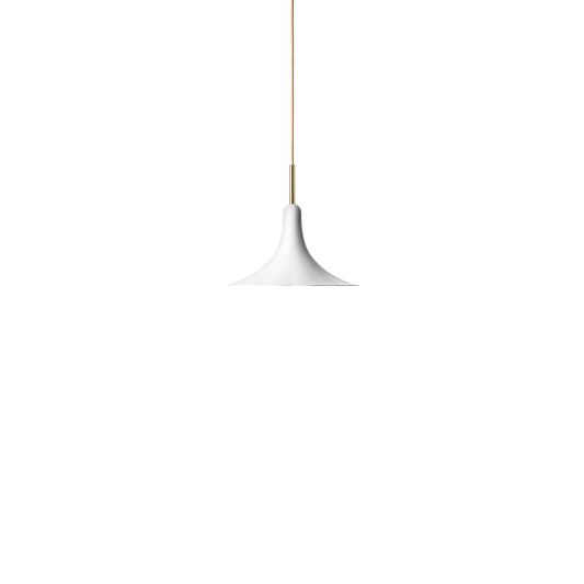 Petalii 1 Pendant Lamp Small by Nuura #White/ Polished Brass