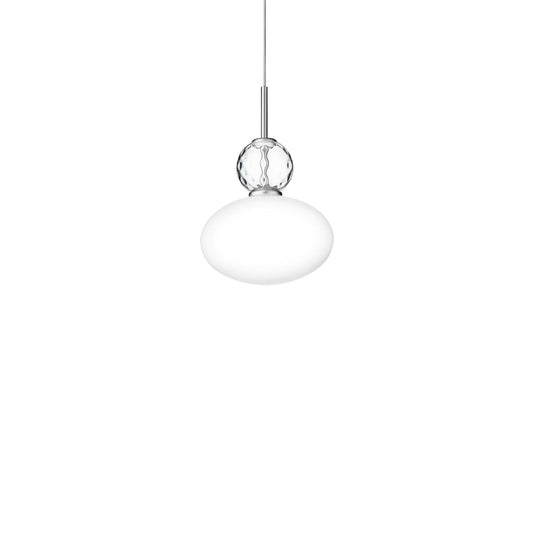 Rizzatto 32 Pendant Lamp by Nuura #Satin Silver & Opal