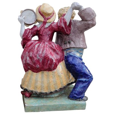 Nymphenburg Porcelain Sculpture Dancing Couple by Josef Wackerle-KJP-1149452