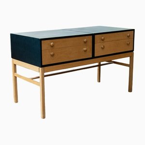 Oak and Black Lacquered Hall Sideboard by Casino by Tingströms, 1960s-JE-1345231