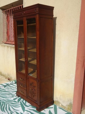 Oak and Glass Display Case, 1930s-ABK-2040988