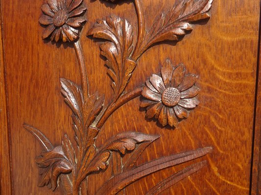 Oak and Glass Display Case, 1930s-ABK-2040988