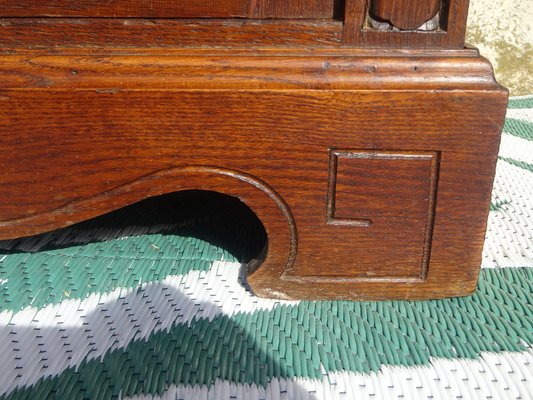 Oak and Glass Display Case, 1930s-ABK-2040988