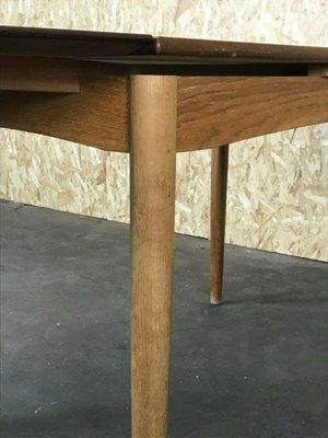 Oak and Teak Dining Table, Denmark, 1960s-EJL-1063053