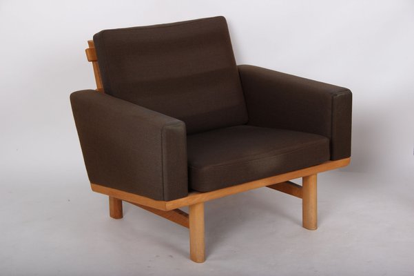 Oak and Wool Model 36 Chairs by Hans J, Wegner, Set of 2-DQ-974509