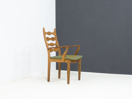 Oak Arm Chair attributed to Henning Kjaernulf for Nyrup Møbelfabrik-YS-2015937