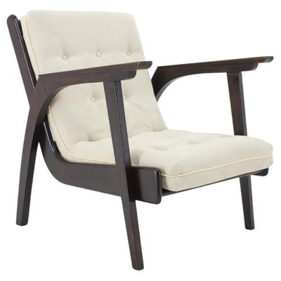 Oak Armchair, Czechoslovakia, 1960s-TZ-1076430