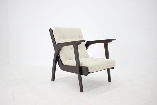 Oak Armchair, Czechoslovakia, 1960s-TZ-1076430