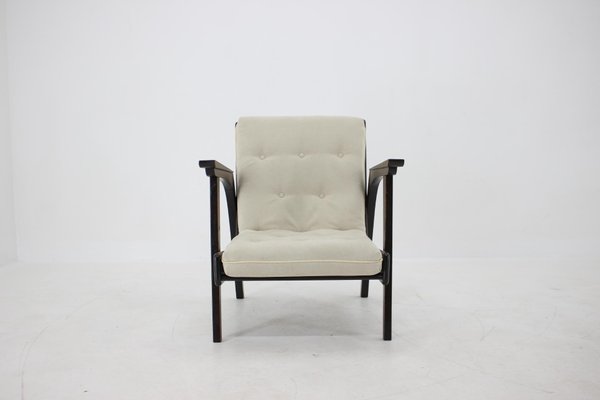 Oak Armchair, Czechoslovakia, 1960s-TZ-1076430