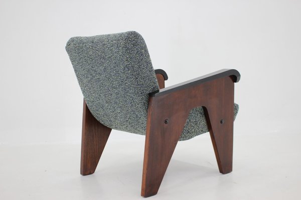 Oak Armchair, Czechoslovakia, 1960s-TZ-1425775