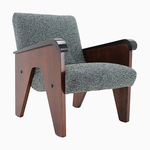 Oak Armchair, Czechoslovakia, 1960s-TZ-1425775